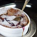 Unconventional Plum Clafoutis {Free from: dairy, eggs, gluten, and refined sugars}