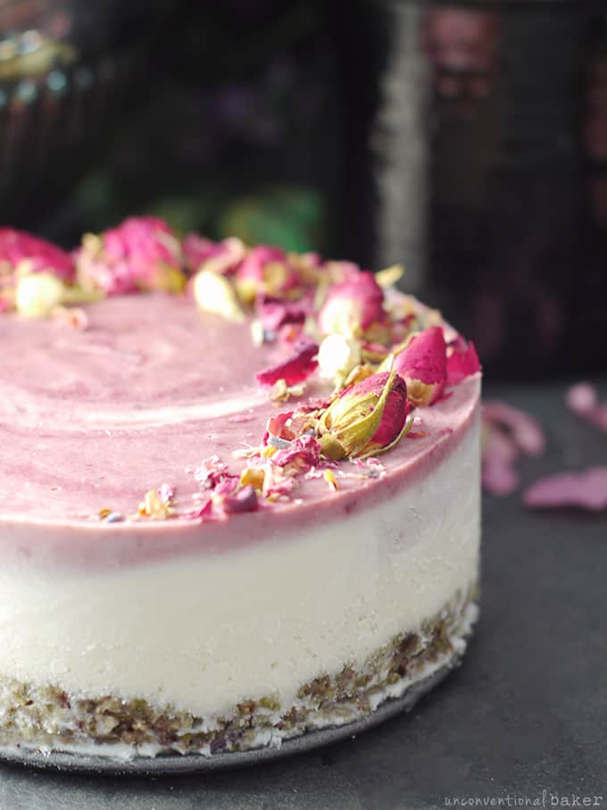 cherry-coconut-cauliflower-cake-ice-cream-no-bake-raw-ish-gluten-free-grain-free-nut-free-dairy-free-refined-sugar-free vegan paleo cherry coconut cauliflower cake (nut-free)