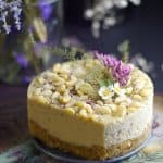 Tarragon Lime Pine Nut Cheesecake (Raw & Free From: gluten & grains, dairy, refined sugar, and cashews)