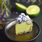 Raw Berry Lime Cheesecake (Free From: nuts, dairy, gluten & grains, added oil, and refined sugar)