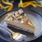 raw orange caramel tart -- gluten & grain-free, vegan, refined sugar-free