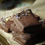 homemade vegan chocolate almond butter bars